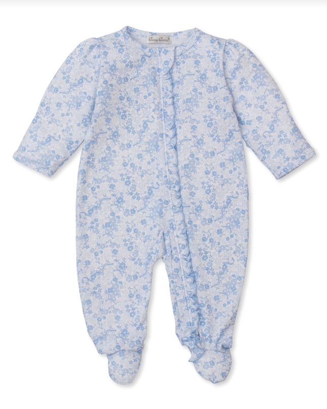 Bows Footie w/ Zip PRT