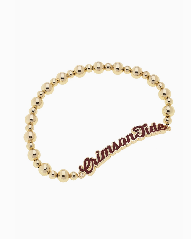Alabama Crimson Tide Autograph Enamel Stretch Bracelet