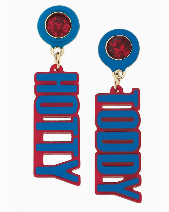 Ole Miss Rebels Resin Block Letter Earrings
