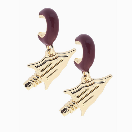 Florida State Seminoles Logo Huggie Hoop Earrings