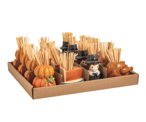 Thanksgiving Toothpick Caddy Sets