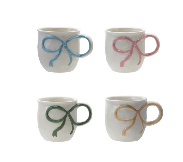 18 oz. Stoneware Mug with Bow Handles