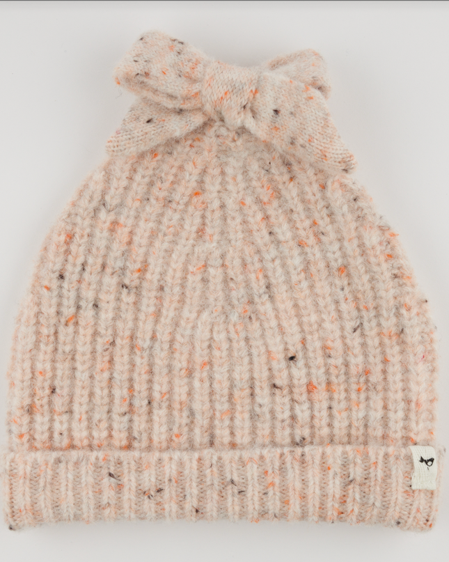 Speckled Scandi Bow Hat