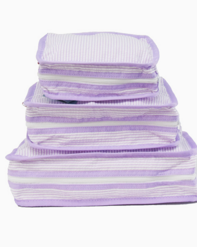 Lilac Seersucker Stacking Set