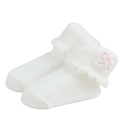 Bow Foldover Sock
