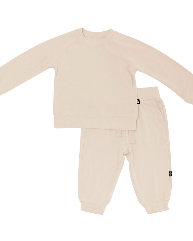 Bamboo Jersey Jogger Set in Bisque