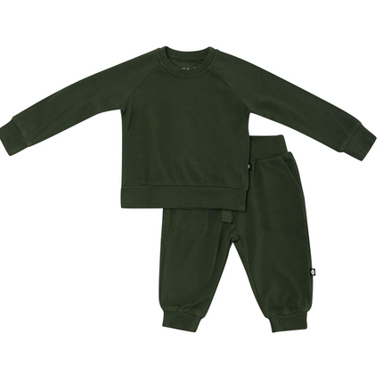 Bamboo Jersey Jogger Set in Fir