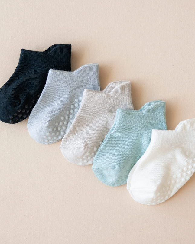 Natural 5-Pack Ankle Socks Combo