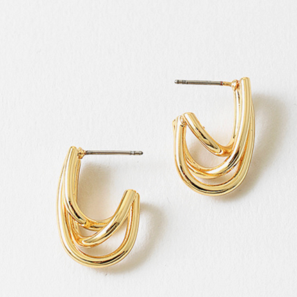 Gold Hoop Earrings |Hoop Statement Earrings