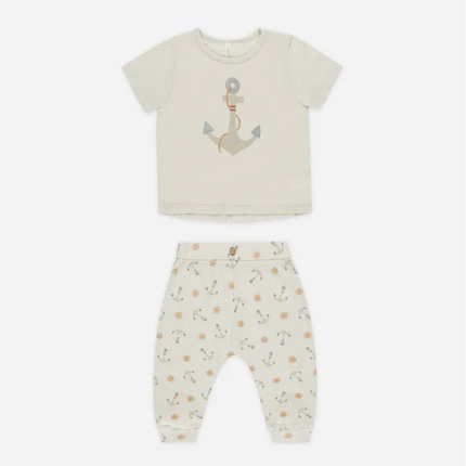 Anchor Tee + Slouch Pants Set