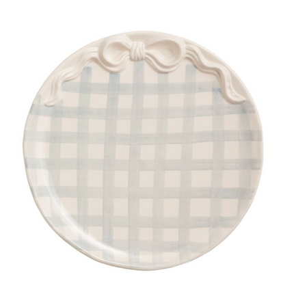 Gingham Bow Platter