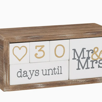 Wedding Countdown Block Set
