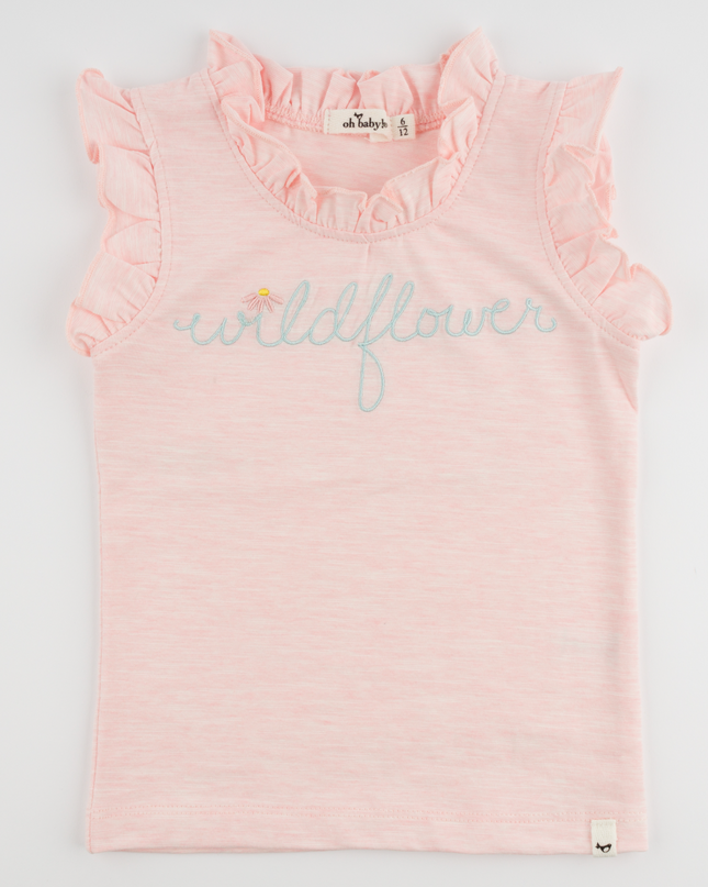 Wildflower Embroidered Rebekah Tank