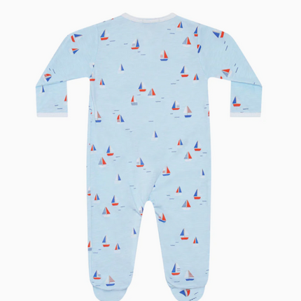 Sailing Boats Zipper Footie