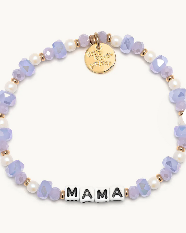 Little Word Project Stretch Bracelet - Gold Mama