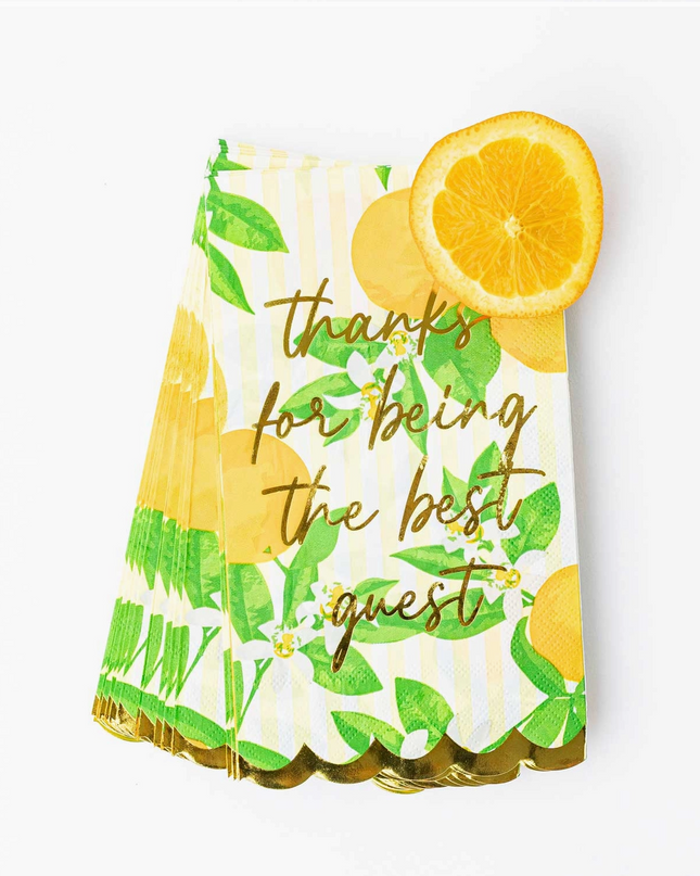 Orange Blossom Paper Guest Towel Packs