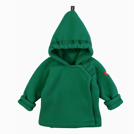 Forest Green Widgeon fleece jacket — personalized with embroidered name, baby and toddler gift