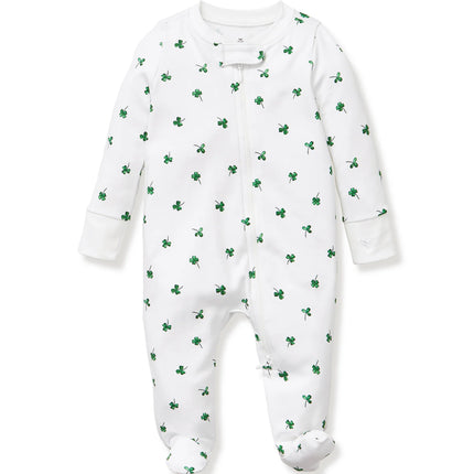 Baby Pima Romper in Shamrocks