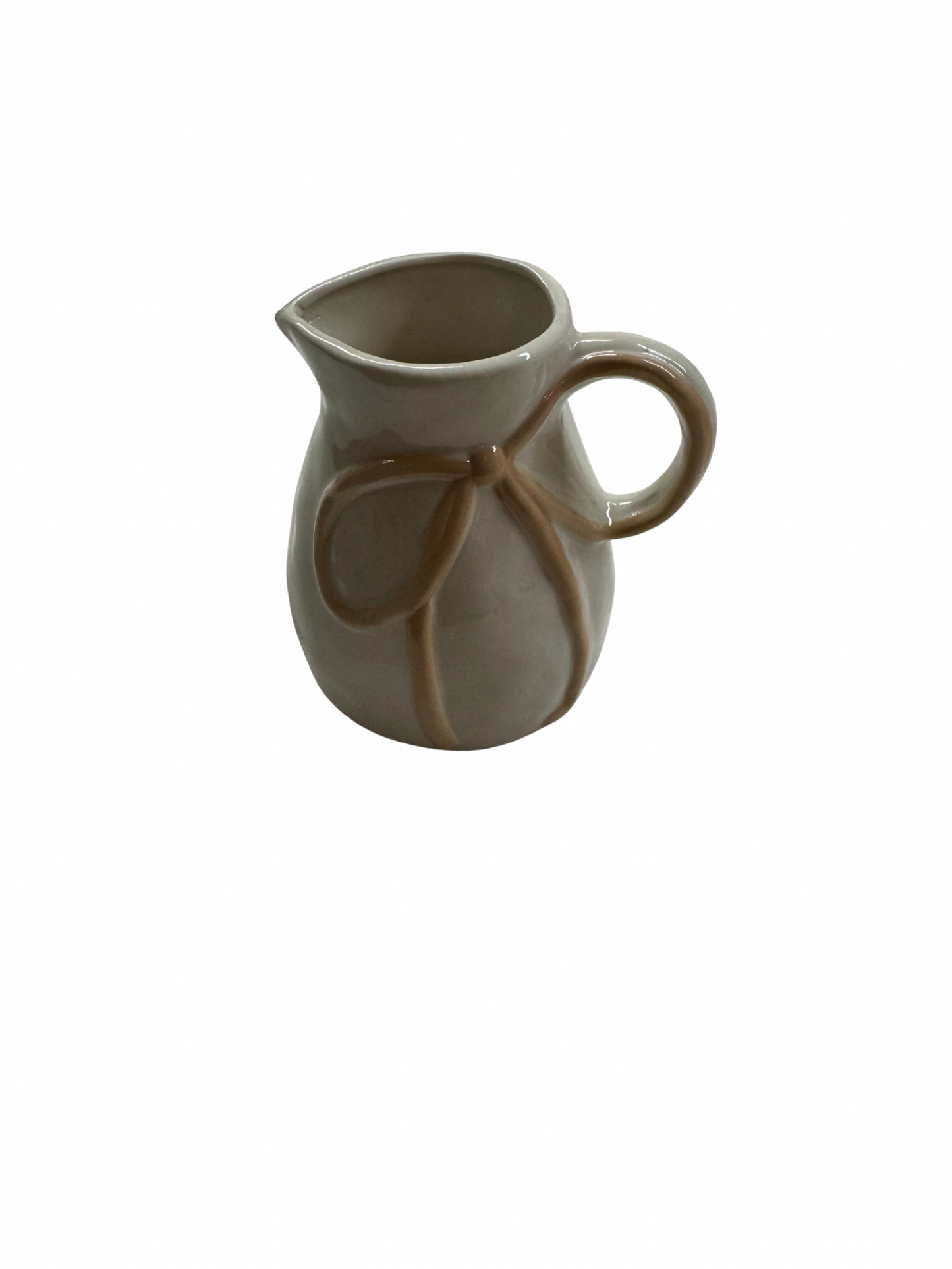 12 oz. Stoneware Creamer with Bow Handle