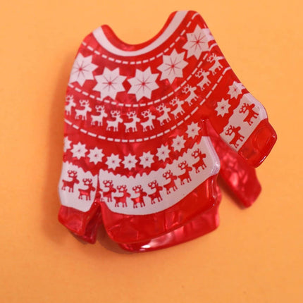 CHRISTMAS TREE SANTA SNOWMAN HAIR CLAW CLIPS | 40H939