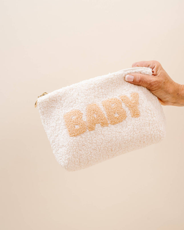 Cream Teddy Pouch - Baby