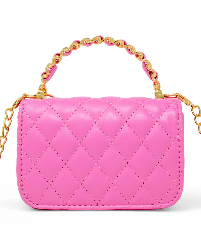 Girl's Classic Link Chain Top Handle Handbag