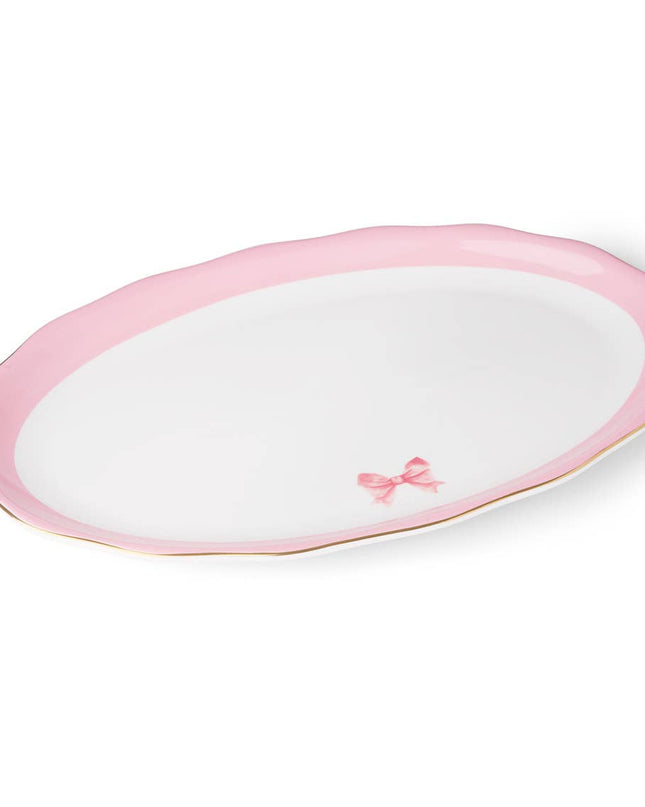 Coquette Pink Bow Platter