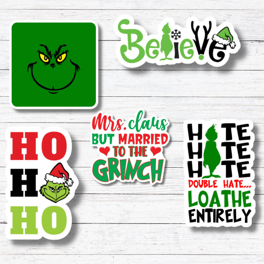 Believe - The Grinch Sticker/Magnet: Glossy Vinyl