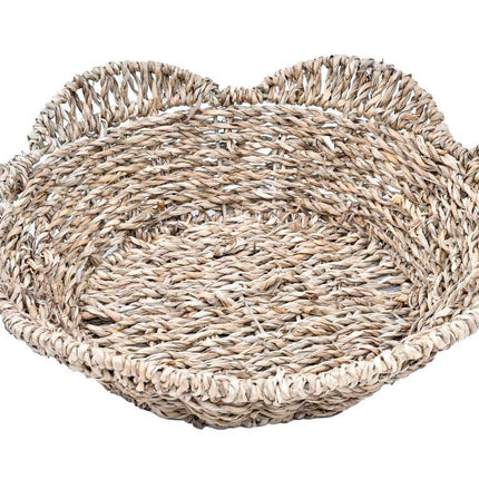 WG-1015 - Round Scallop Seagrass Basket