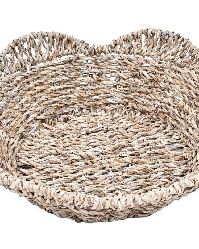 WG-1015 - Round Scallop Seagrass Basket