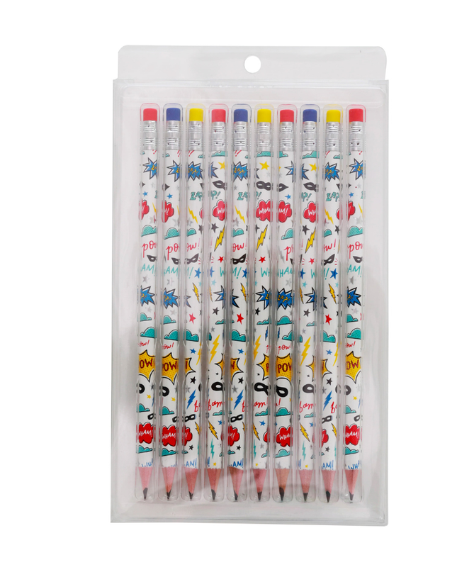 Superhero Pencil Set