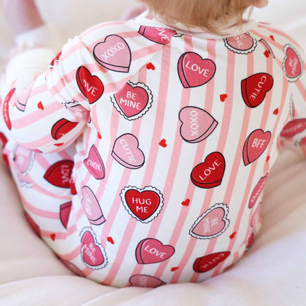 Pink Sweet Like Candy Convertible Zip Romper