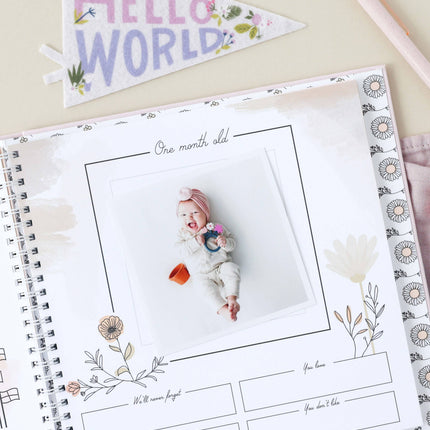 Wildflower Meadow Luxury Baby Memory Book