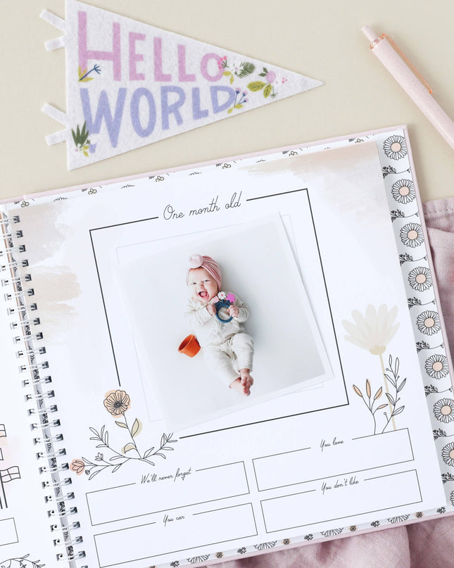 Wildflower Meadow Luxury Baby Memory Book