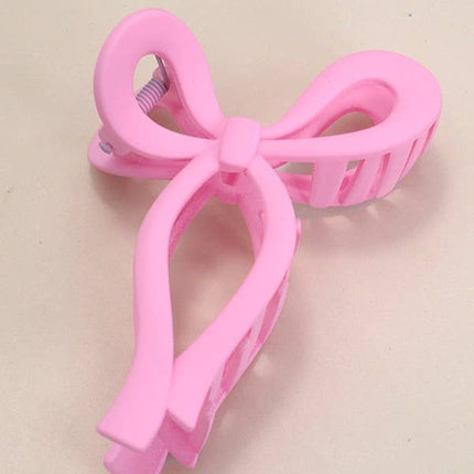 Matte Bow Hair Claw Clips