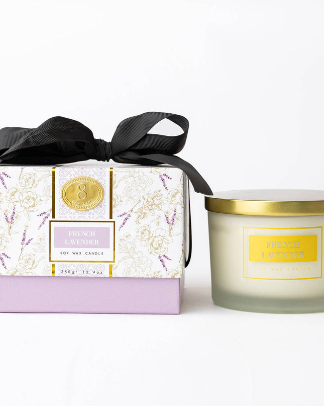 French Lavender 3-Wick Boxed Soy Wax Candle