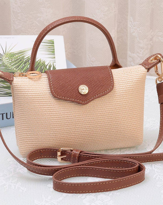 Lacey Straw Mini Crossbody Bag
