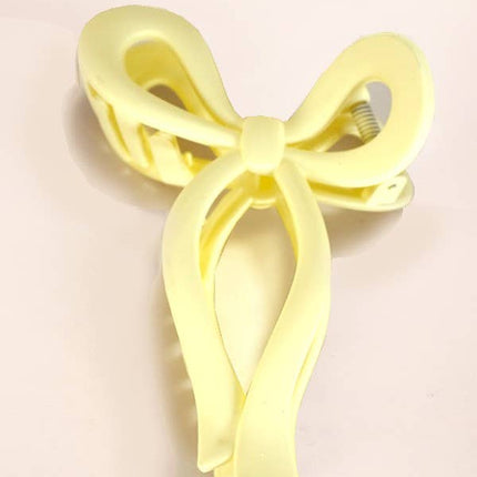 Matte Bow Hair Claw Clips