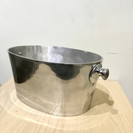 Personalized Oval Wine Chiller - Galvanized