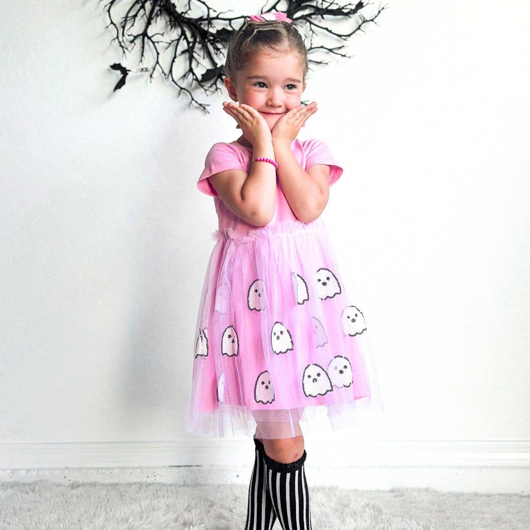 Girly Ghost Halloween Bow Clip