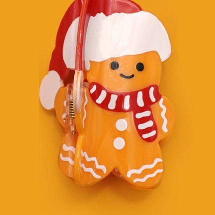 CHRISTMAS TREE SANTA SNOWMAN HAIR CLAW CLIPS | 40H939