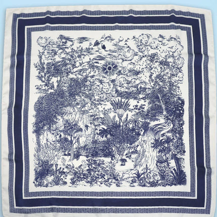 Large Floral Toile Bandana Scarf