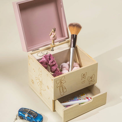 Wooden Musical Souvenir Box - Ballerina
