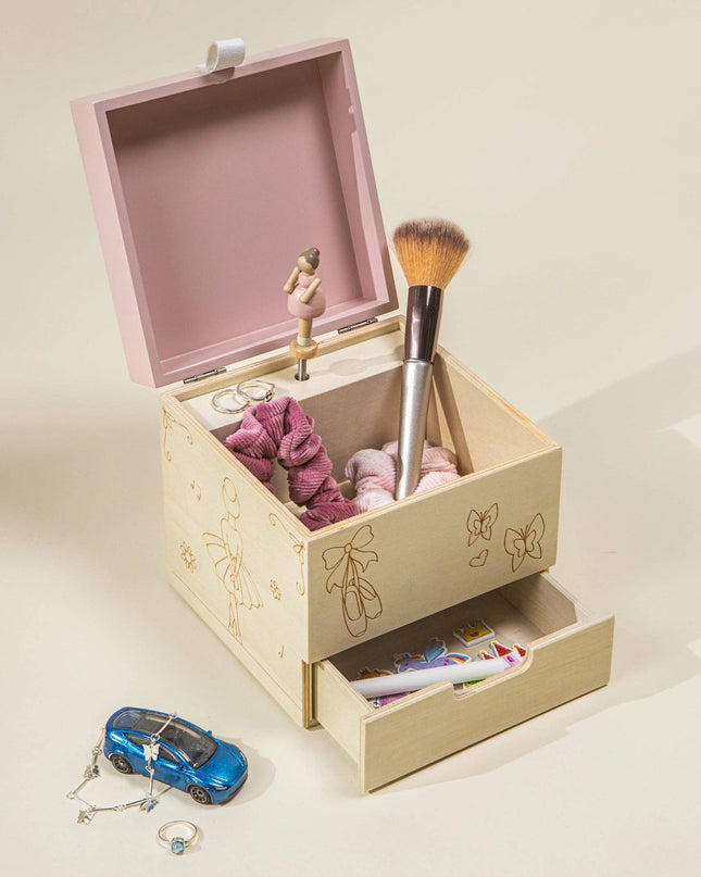 Wooden Musical Souvenir Box - Ballerina