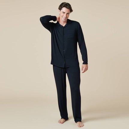 Notch Collar PJ Set in Supremely Soft Ribbed Modal