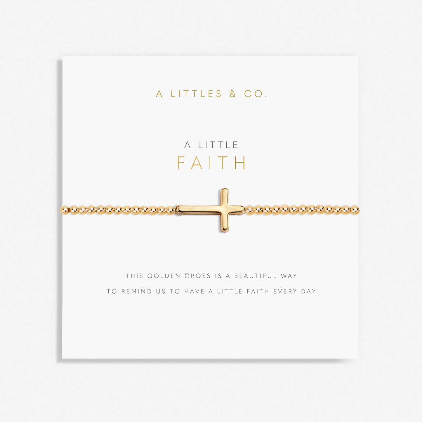 A Little 'Faith' Bracelet-Gold or Silver