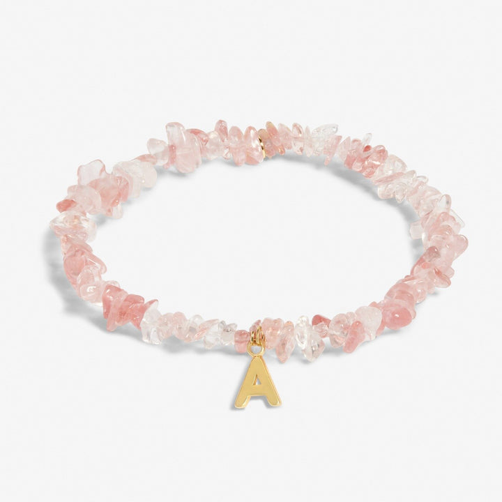 Crystal Alphabet Gold-tone Plated Bracelet