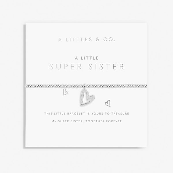 Kid's A Little 'Super Sister' Bracelet in Silver Plating