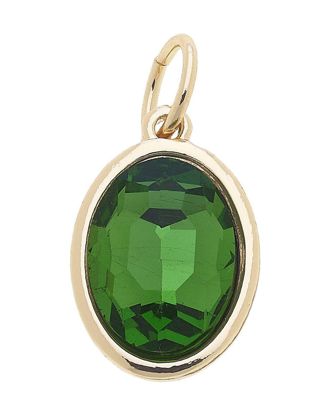 August Birthstone Charm in Peridot