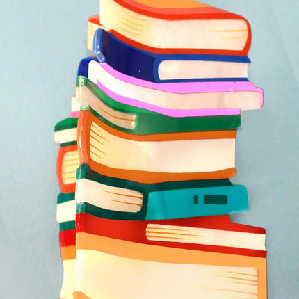 BOOK STACK SCHOOL HAIR CLAW CLIPS | 40H857